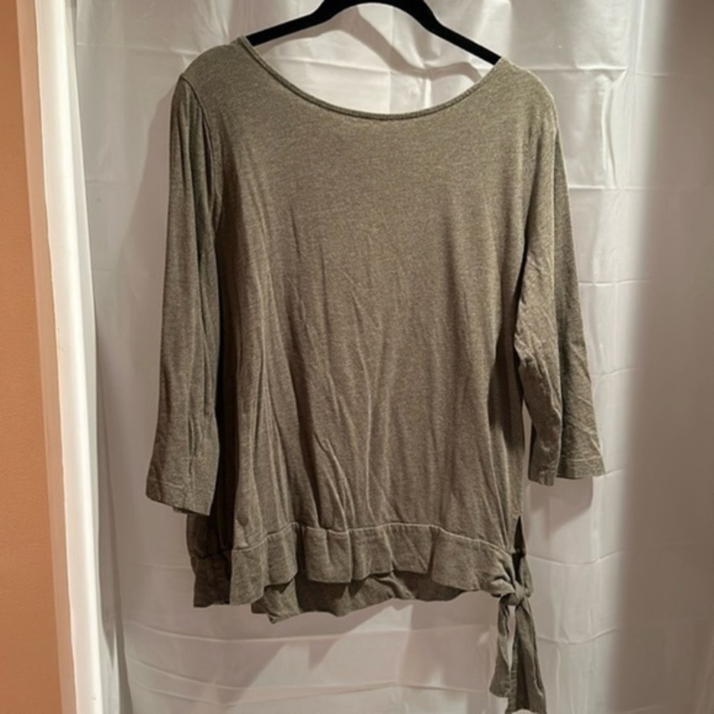 Preswick & Moore Green 3/4 Sleeved T-shirt Size 1X